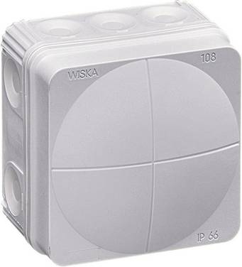 Wiska Combi 108/leer Avgreningsbox (L x B x H) 76 x 76 x 51 mm Grå-vit (RAL 7035) IP66 1 st