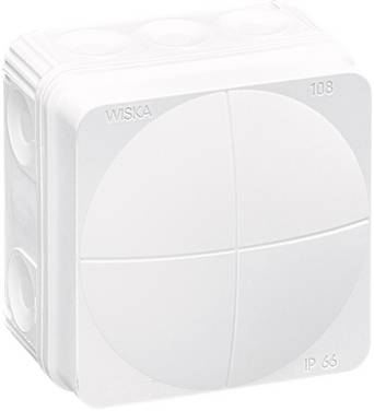 Wiska Combi 108/leer/W Avgreningsbox (L x B x H) 76 x 76 x 51 mm Vit IP66 1 st