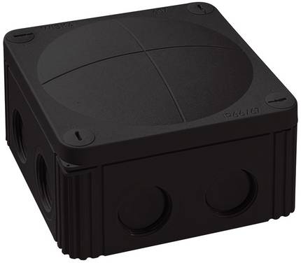 Wiska Combi 607/leer/S Avgreningsbox (L x B x H) 110 x 110 x 66 mm Svart IP66/IP67 1 st