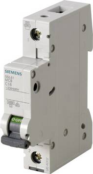 Siemens 5SL61166 5SL6116-6 Automatsäkring    1-polig 16 A  230 V, 400 V