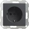 GIRA Insats Vägguttag System 55, Standard 55, E2, Event, Event Clear, Event opak, Esprit, ClassiX Antracit 018828 1 st