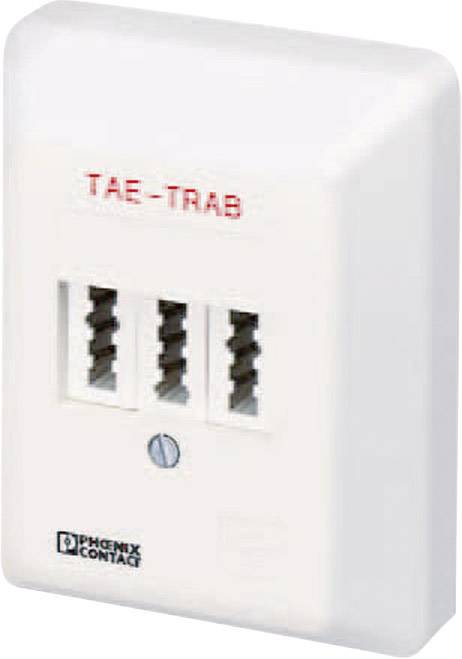 Phoenix Contact 2749628 TAE-TRAB FM-NFN-AP Överspänningsskydd-kopplingsdosa Överspänningsskydd för: Tel/Fax (TAE) 5 kA 1
