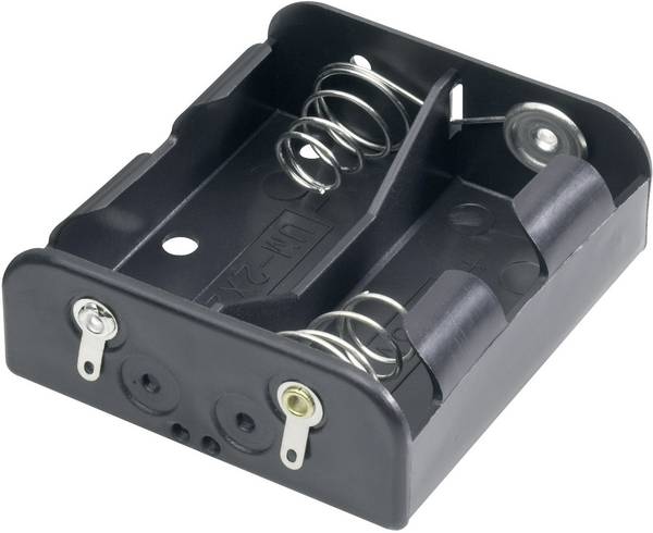 Goobay 45834 Batterihållare 2 R14 Lödanslutning (L x B x H) 62 x 56 x 23 mm