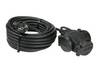 AS Schwabe 60456 Ström Förlängningskabel 16 A Svart 10.00 m H07RN-F 3G 1,5 mm²