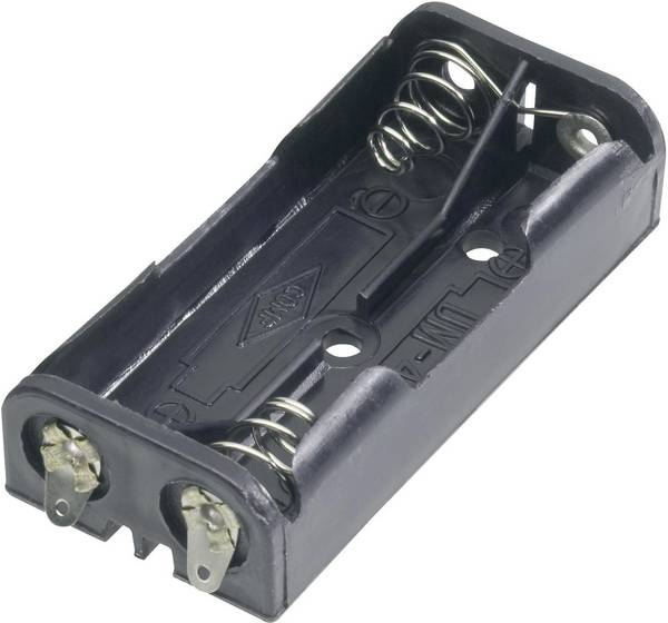 Goobay 12462 Batterihållare 2 AAA (R03) Lödanslutning (L x B x H) 52 x 23 x 12.5 mm