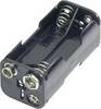 Goobay 11990 Batterihållare 4 AAA (R03) Tryckknappsanslutning (L x B x H) 54.5 x 26 x 24.5 mm