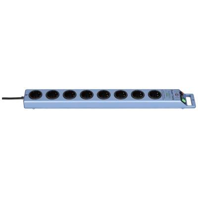 Brennenstuhl 1153340338 Grenuttag med överspänningsskydd 8x Blå (metallic) Skyddskontakt 1 st