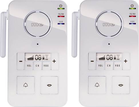 m-e modern-electronics FS 2.1 Komplett-set Intercom Trådlös 446 MHz 2000 m Vit