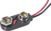 Beltrona 9V-I-Clip Batteri-clip 1 9 V blockbatteri Tryckknappsanslutning (L x B x H) 26 x 13 x 8 mm