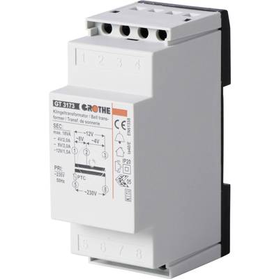 Heidemann 70044 Klock-transformator 4 V/AC, 8 V/AC, 12 V/AC 2 A