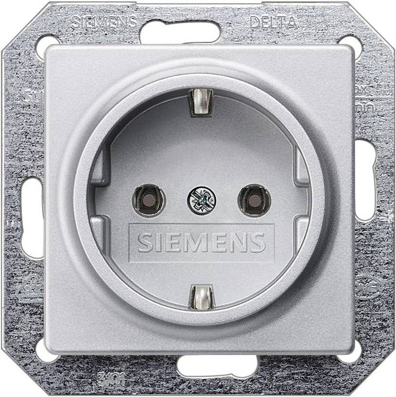 Siemens Inomhus strömställare Insats Vägguttag Aluminium (metallic) 5UB1931 1 st
