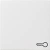 GIRA Vippa/centrumplatta Vippkontaktsymbol nyckel System 55, Standard 55, E2, Event, Event Clear, Event opak, Esprit, ClassiX Kritvit blank 1 st
