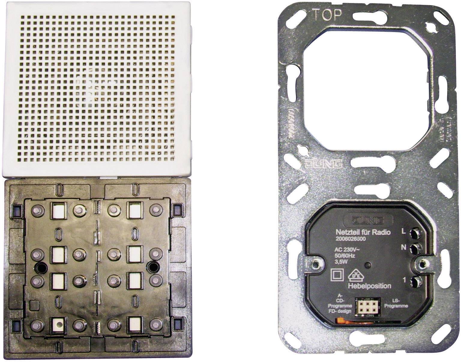 FM-radio Insats Jung LS 900, FD design, LS design, LS plus RAN LS 914 W Cremevit 1 st