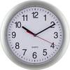 EUROTIME 22222 Kvarts Väggklocka 25 cm x 25 cm Silver