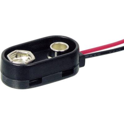 Beltrona 9V-I-Clip-S Batteri-clip 1 9 V blockbatteri Tryckknappsanslutning (L x B x H) 26 x 13 x 8 mm
