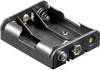 Goobay 11984 Batterihållare 3 AA (R6) Tryckknappsanslutning (L x B x H) 58 x 48.2 x 17 mm