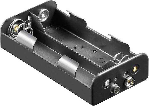 Goobay 11457 Batterihållare 4 R14 Tryckknappsanslutning (L x B x H) 62.5 x 55.8 x 23.5 mm