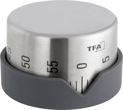 TFA Dostmann Dot Timer Rostfritt stål mekaniskt
