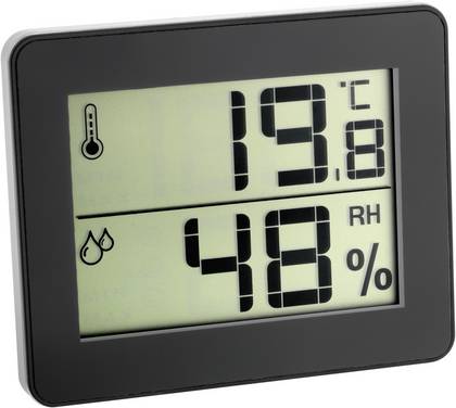 TFA Dostmann 30.5027.01 Termo-/Hygrometer Svart