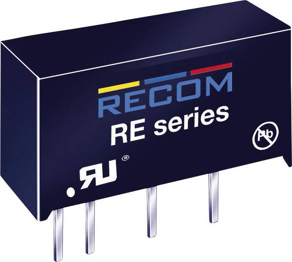 RECOM RE-1205S DC/DC-omvandlare kretskort 12 V/DC 5 V/DC 200 mA 1 W Antal utgångar: 1 x Innehåll 1 st