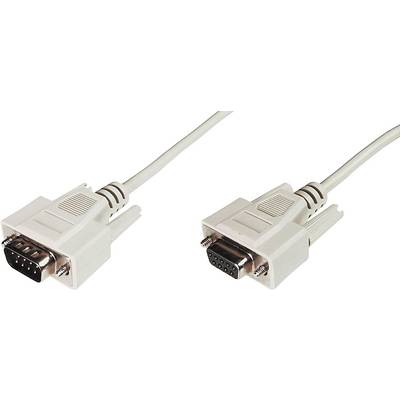 Två vita VGA-kontakter med vardera 15 stift är sammankopplade med en kabel.