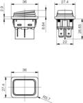 Vippbrytare 250 V/AC 20 A serie 1930