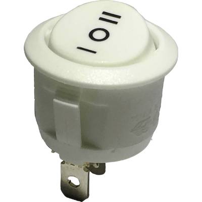 TRU COMPONENTS 700266 Vippströmbrytare R13-112D W/W PR.I-O-II 250 V/AC 6 A 1x På/Av/På låsande/0/låsande 1 st