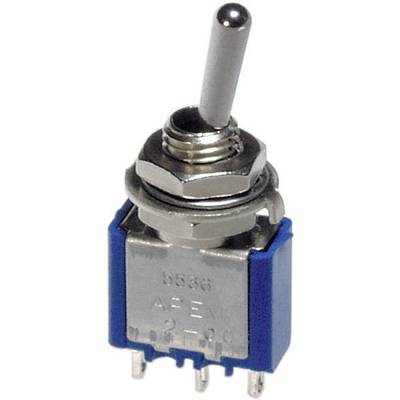 APEM 5537A 5537A Vippströmställare 250 V/AC 3 A 1x (På)/Av/(På) momentan/0/momentan 1 st