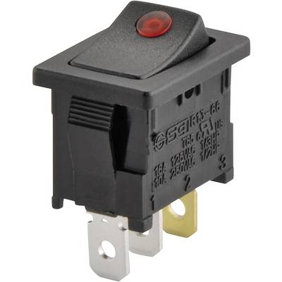 TRU COMPONENTS 1587509 Vippströmbrytare TC-R13-66B2-02 (250V/AC 150KR) 250 V/AC 6 A 1x Av/På låsande 1 st