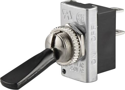 TRU COMPONENTS  1587668  TC-R13-25A1-05  Vippströmställare  250 V/AC  6 A  1x Av/På    låsande  1 st