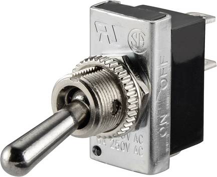 TRU COMPONENTS  1587672  TC-R13-25A2-05  Vippströmställare  250 V/AC  6 A  1x Av/På    låsande  1 st