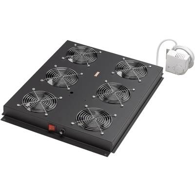 Digitus DN-19 FAN-6-SRV-B 19 tum 6 x Nätverksskåp-fläkt 1 U Svart