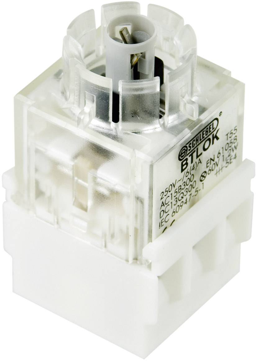 En transparent switch från Schlegel av typen BIT-Lok, lämplig för 250V, 10A. Huvudsakligen avsedd för elektroteknikapplikationer.