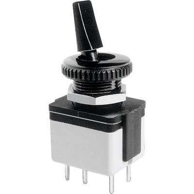 APEM 4641A-22 Vippströmställare 250 V/AC 3 A 2x Av/På låsande 1 st