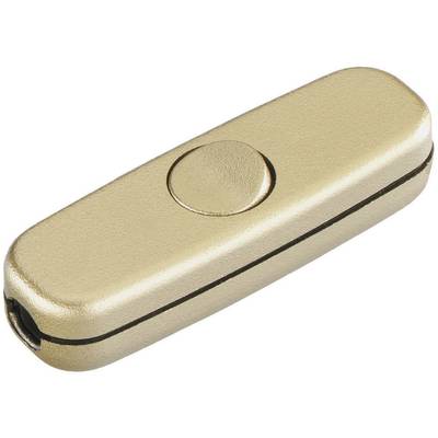 Sladd-strömställare 250 V/AC 3 A interBär 5055-010.01 Guld