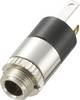 TRU COMPONENTS 718600 Hörlursuttag 3.5mm Hona inbyggd vertikal Antal poler: 3 Stereo Silver 1 st