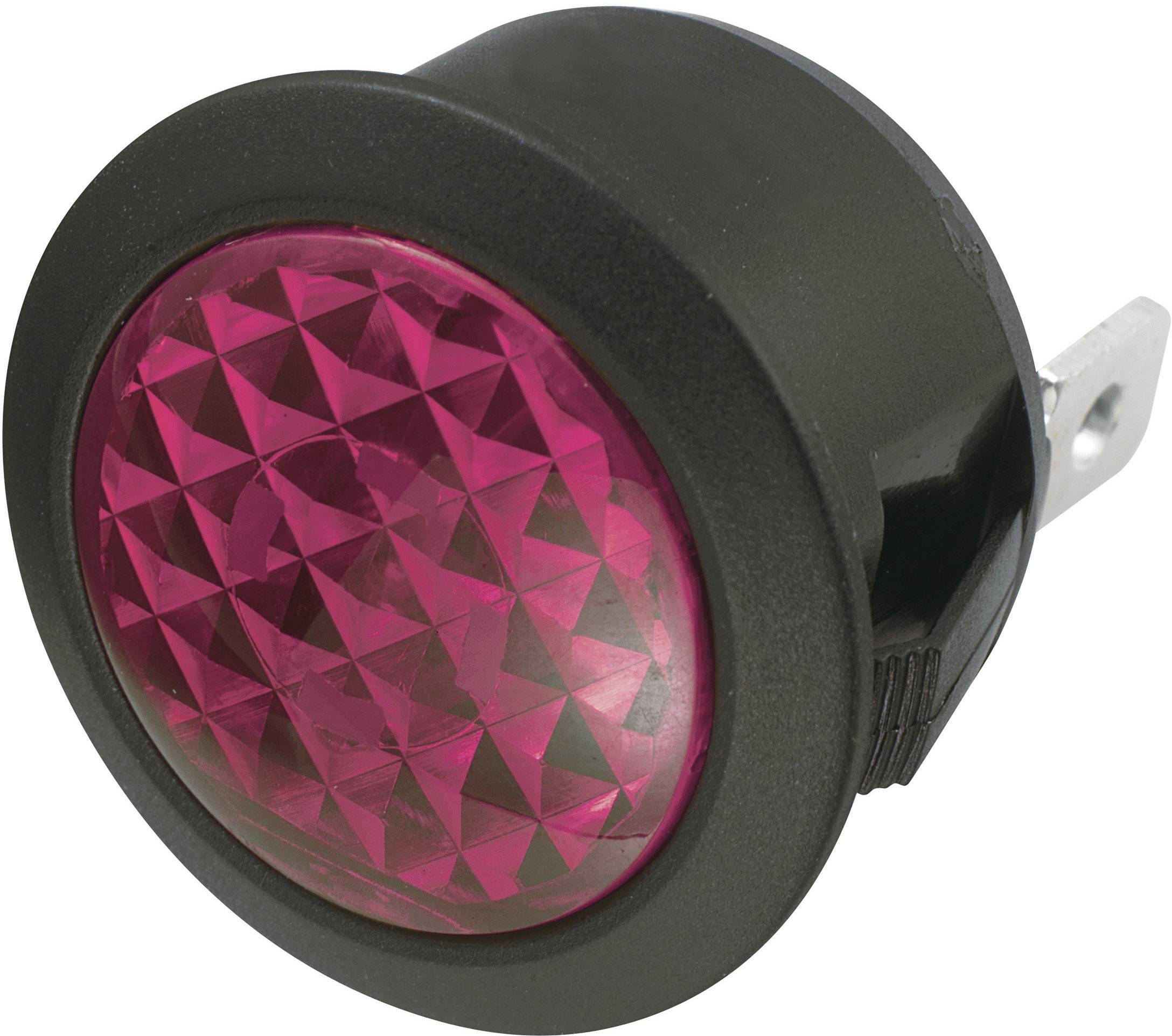 TRU COMPONENTS Standard signallampa med ljuskälla (value.1376971) 24 V/DC Röd 1 st