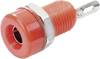 TRU COMPONENTS TC-R1-16A Red Labhylsa Hona inbyggd vertikal Stift-Ø: 4 mm Röd 1 st