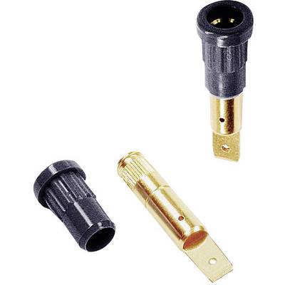 Stäubli EB4 Labhylsa Hona inbyggd vertikal Stift-Ø: 4 mm Svart 1 st