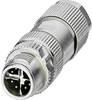 Phoenix Contact 1417430 Sensor/ställdon-datakontakt M12 Kontakt hane rak Antal poler (RJ): 8P8C 1 st