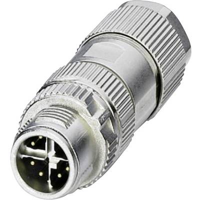 Phoenix Contact 1417430 Sensor/ställdon-datakontakt M12 Kontakt hane rak Antal poler (RJ): 8P8C 1 st
