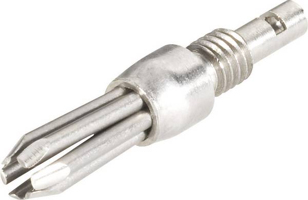 Schnepp N V2A 4000 Labbpropp Kontakt hane rak Stift-Ø: 4 mm Silver 1 st