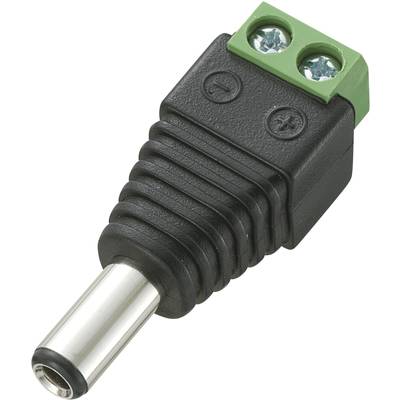 TRU COMPONENTS DC-13M DC-anslutning Kontakt hane rak 5.5 mm 2.5 mm 1 st