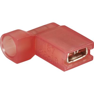 Vogt Verbindungstechnik 392308S Flatstifthylsa Anslutningsbredd: 4.8 mm Anslutningstjocklek: 0.8 mm 90 ° Helisolerad Röd