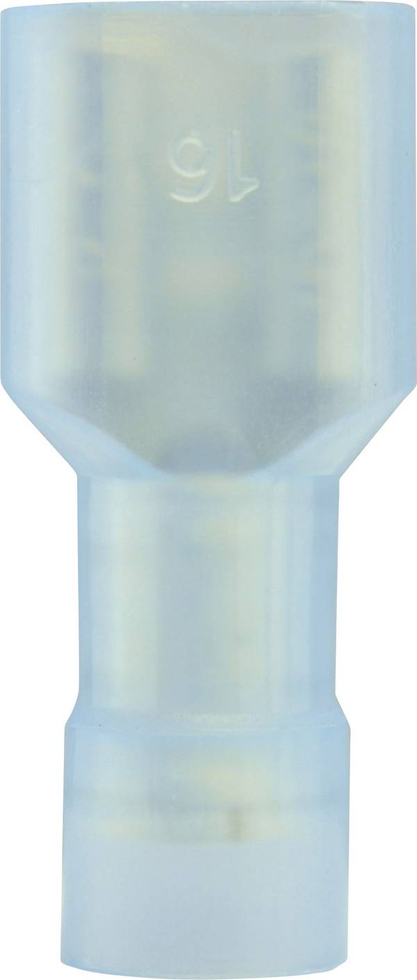 Vogt Verbindungstechnik 3966S Flatstifthylsa Anslutningsbredd: 6.3 mm Anslutningstjocklek: 0.8 mm 180 ° Helisolerad Blå 1 st