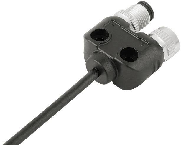 binder 79-5238-10-04 Sensor/ställdon-fördelare & adapter M12, M12 Adapter Y-Form 1.00 m Antal poler (RJ): 4 20 st