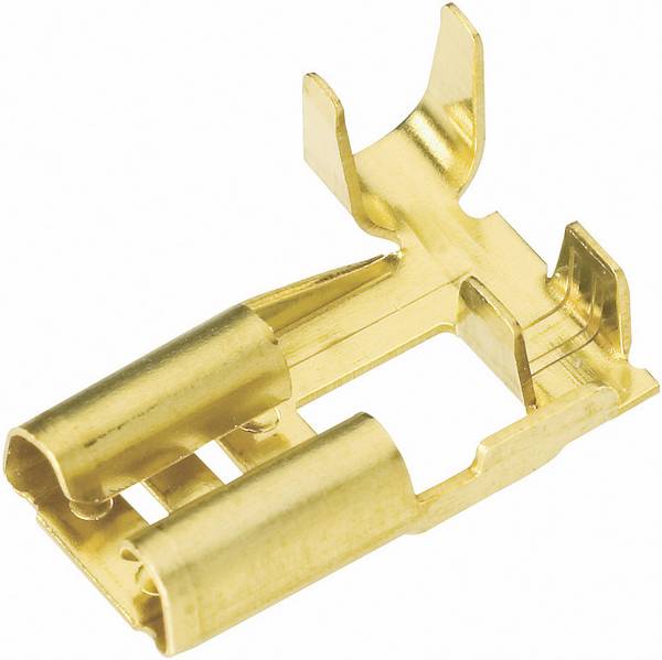 Vogt Verbindungstechnik 380208.60 Flatstifthylsa Anslutningsbredd: 4.8 mm Anslutningstjocklek: 0.8 mm 90 ° Oisolerad Metall 1 st