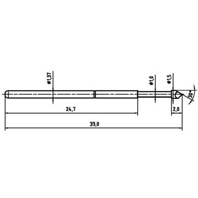 PTR Hartmann 1025/E-H-1.5N-AU-1.5 Precisionsprovstift