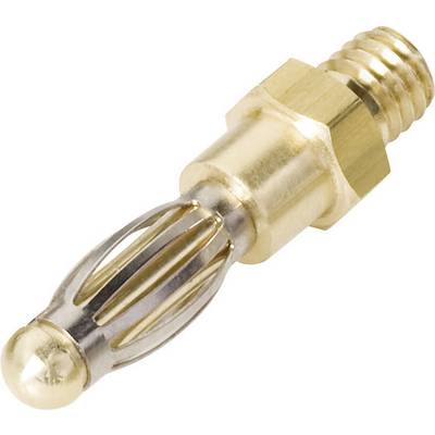 En metallisk skruvadapter med räfflad spets och gänga, sannolikt avsedd för luft- eller gasapplikationer.