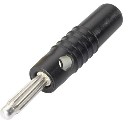 Schnepp S 4004 L Labbpropp Kontakt hane rak Stift-Ø: 4 mm Svart 1 st
